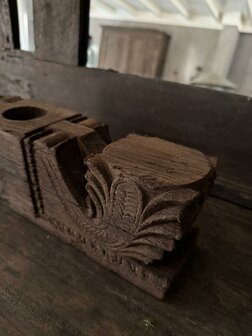 Ornament kandelaar snijwerk Aura Peeperkorn D