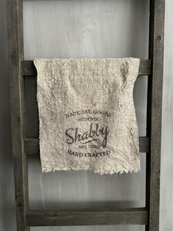 Shabby doek &quot;shabby&quot; opdruk