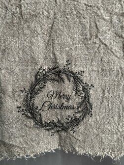 Shabby doek Merry Christmas 