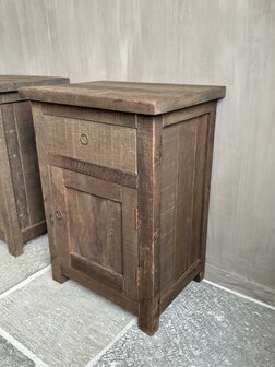 Nachtkastjes Driftwood met lade en deur A (set) 