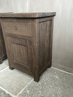 Nachtkastjes Driftwood met lade en deur B (set) 