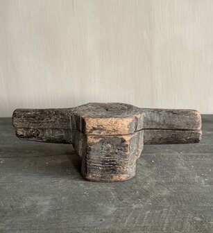 Oude houten handgemaakte pers