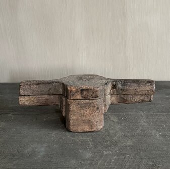 Oude houten handgemaakte pers