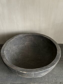 Houten schaal bewerkt