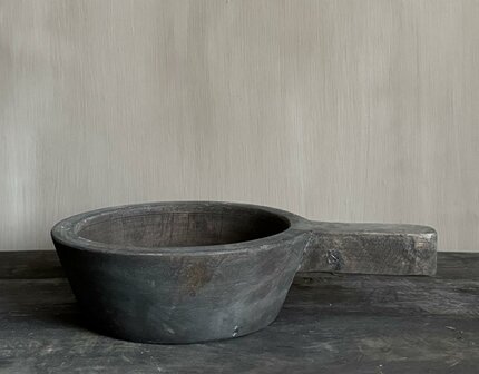 Houten schaal met handvat M