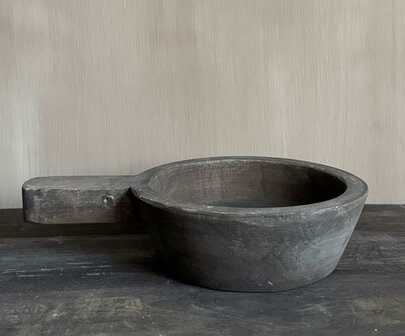 Houten schaal met handvat M