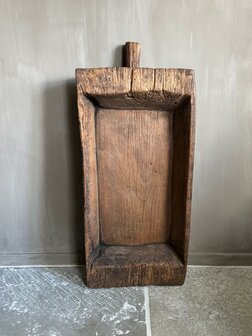 Houten schaal met handvat 5