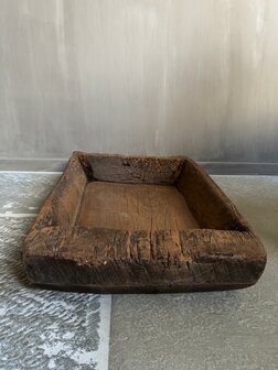 Houten schaal met handvat 5