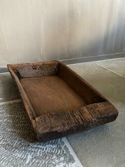 Houten schaal met handvat 5