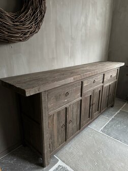 Dressoir groot 6- deurs Driftwood (afhalen)