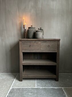 Sidetable driftwood 2 lades Kota 80cm C (afhalen)