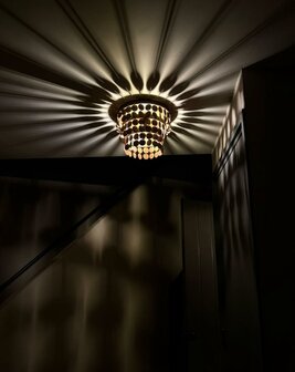 Plafonni&egrave;re schijfjes roest 35cm