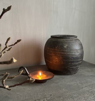 Kandelaar gietijzer voor waxine