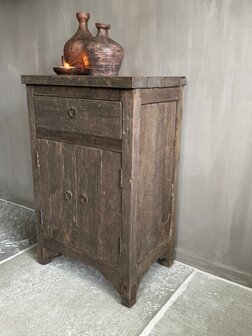 Wandkastje Driftwood 2- deurs en lade A (afhalen)