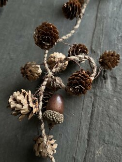 Guirlande acorn| Slinger dennenappel/ eikeltjes