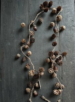 Guirlande acorn| Slinger dennenappel/ eikeltjes