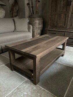 Salontafel Driftwood met onderblad 120x60cm D (afhalen)