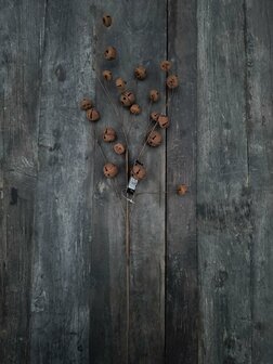 Tak met kerstbelletjes roest L