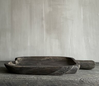 Houten schaal met handvat Arturo Luksa