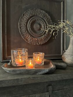 Houten schaal met handvat Arturo Luksa