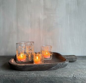 Houten schaal met handvat Arturo Luksa