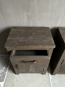 Nachtkastjes Driftwood met lade en deur set A (afhalen)