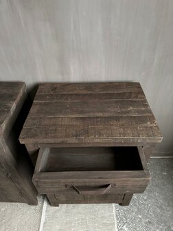 Nachtkastjes Driftwood met lade en deur set B (afhalen)