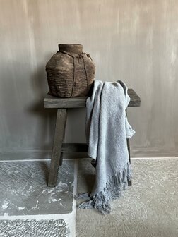 Oud houten kruk Old Barn 45cm A