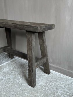 Oud houten bankje Old Barn 60cm  A