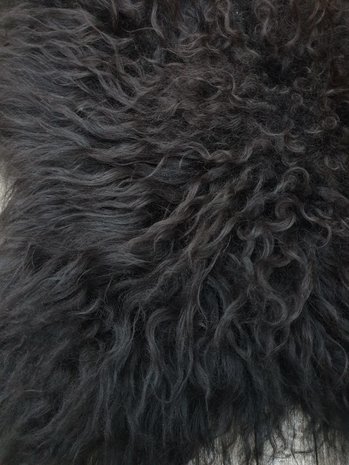 engel zakdoek Graden Celsius Schapenvacht / ijslandse schapenvacht zwart met bruine gloed - Stoere en  Landelijke Stijl De Buitenkans