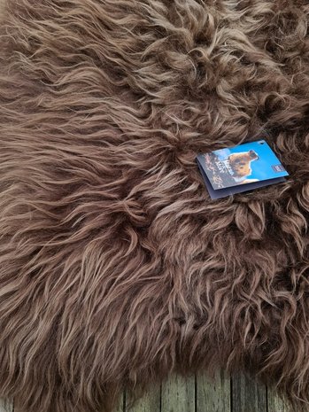 Schapenvacht/ IJslandse schapenvacht chocolade bruin 