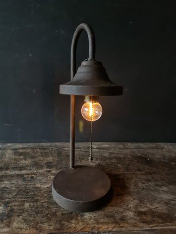 Tafellamp/ bureaulamp/ sfeerlamp roest 1