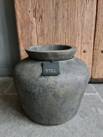 Still collectie  kruik | Round vase L Touch of brown 