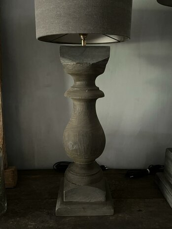 Baluster lamp Antique grey M   