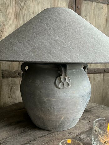 Chinese kruiklamp inclusief Chinese lampenkap A (afhalen)
