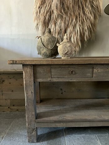 Sidetable - 2 lades en onderblad Driftwood 