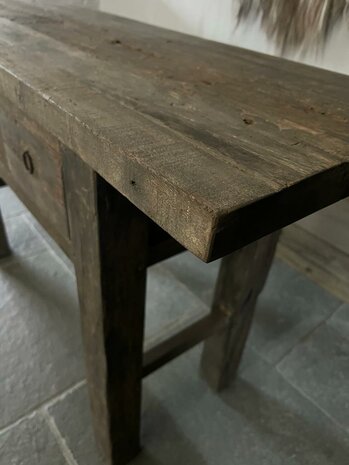 Sidetable driftwood 3 lades (140cm)