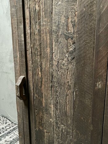 1 deurs kast| één deurs kast Driftwood  hoogte 140cm (afhalen)