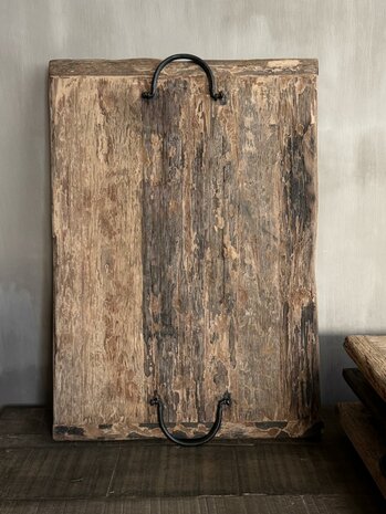 Tray railway,  houten dienblad medium C
