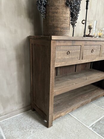Sidetable driftwood 3 lades Kota  (afhalen)