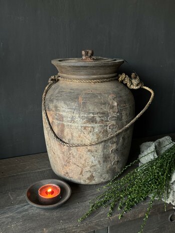 Nepalese kruik met deksel Be- Uniq Large B9