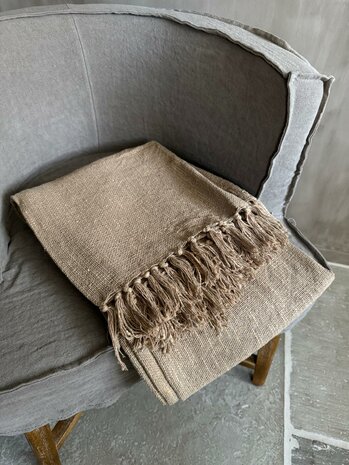 Plaid Cosy taupe