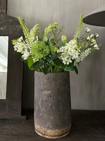 Veld boeket bloemen wit (kunstbloemen)