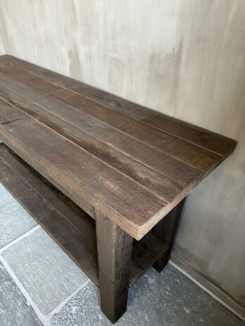 Sidetable met 2 lades en onderblad Driftwood A (afhalen)