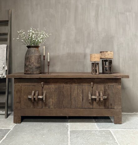 TV meubel Driftwood | TV dressoir Driftwood 4- deurs met schuifsluiting 180cm (afhalen)