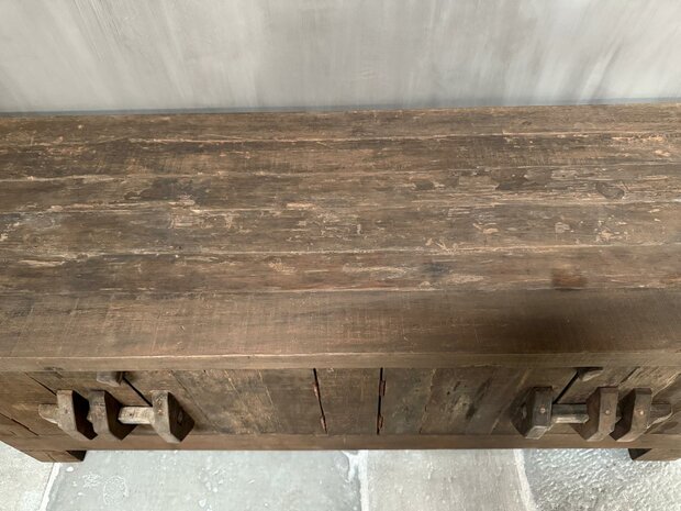 TV meubel Driftwood | TV dressoir Driftwood 4- deurs met schuifsluiting 180cm (afhalen)