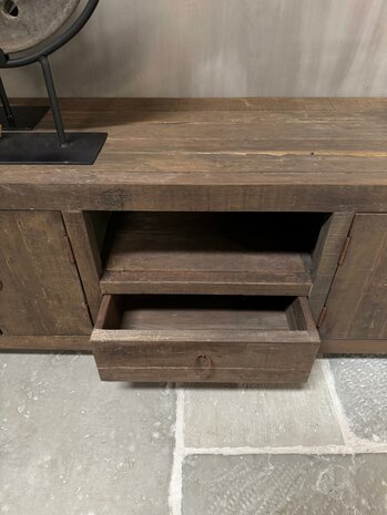 TV meubel | TV dressoir Driftwood  4 deuren en 1 lade 160cm (afhalen)