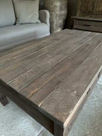 Salontafel Driftwood met 2 lades 120x60cm (afhalen)