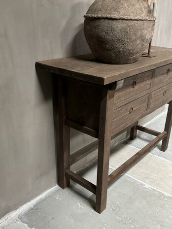 Sidetable Jenong 4 lades Driftwood (afhalen)