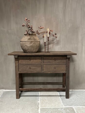 Sidetable Jenong 4 lades Driftwood (afhalen)